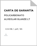 Garantía de producto Glanze LT